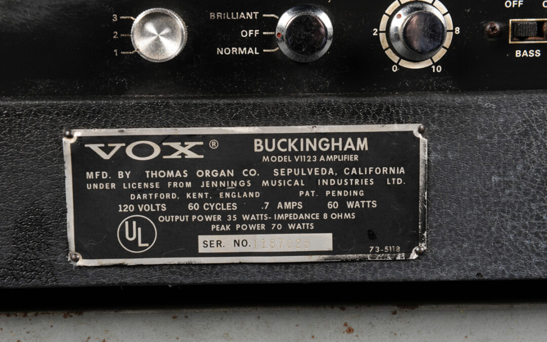 Vox  1964 Buckingam (7)